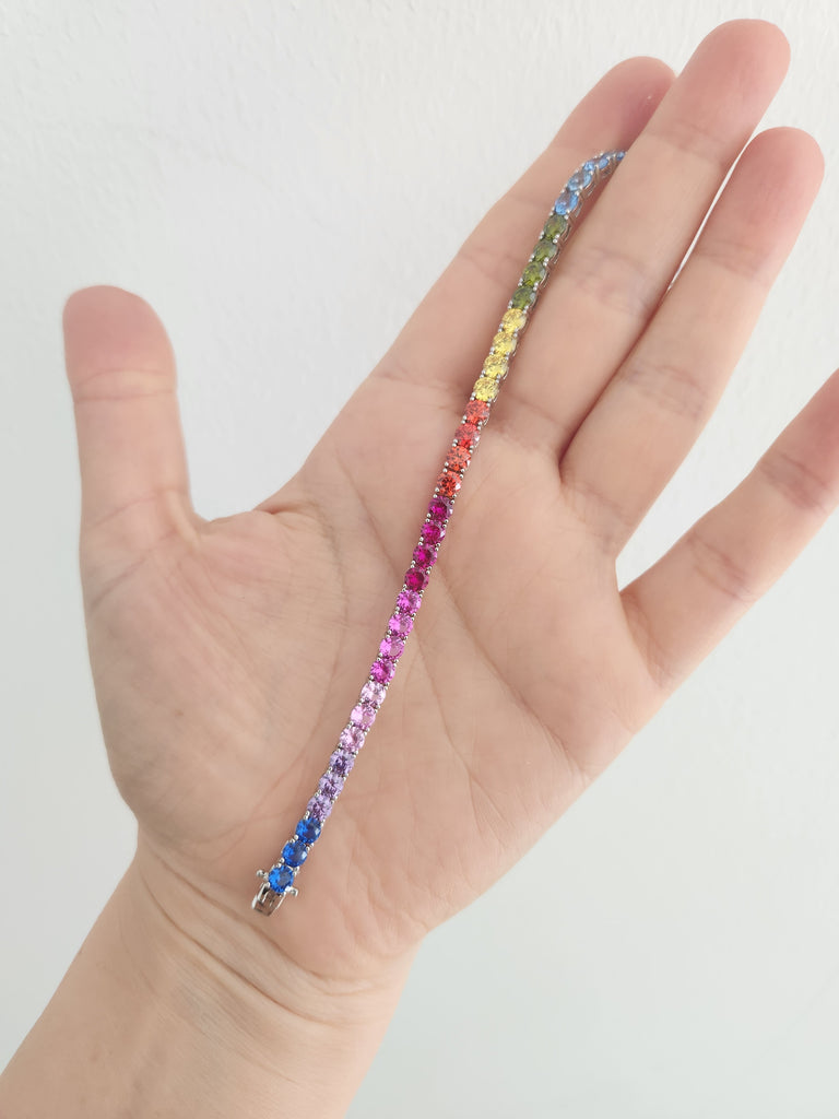 Multicolor Tennis Bracelet - arcina jewellery