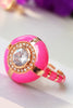 Pink Neon Round Ring - arcina jewellery