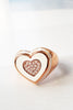 White Enamel Heart Ring - arcina jewellery