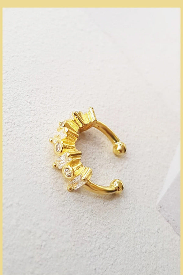 Baguette Ear Cuff - arcina jewellery