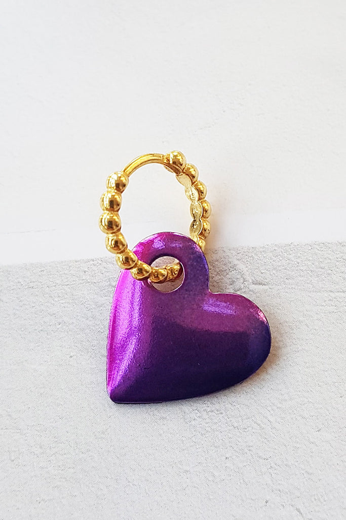 Purple Heart of The Galaxy - arcina jewellery