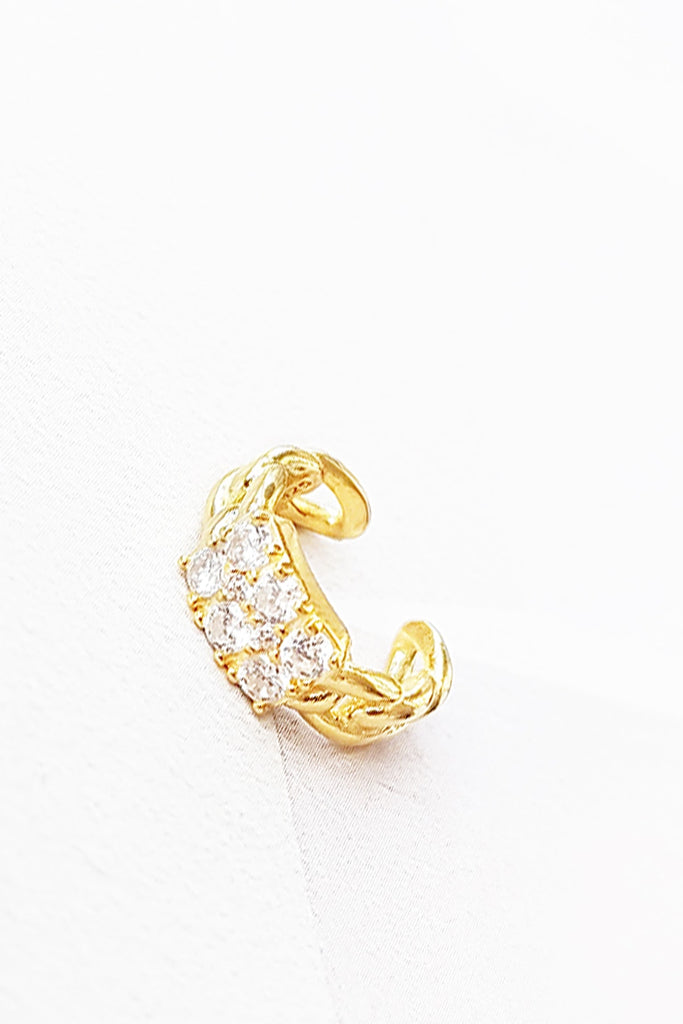 Six Stones Chain Ear Cuff - arcina jewellery