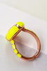 Yellow Neon Round Ring - arcina jewellery