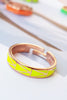 Yellow Neon Geo Ring - arcina jewellery