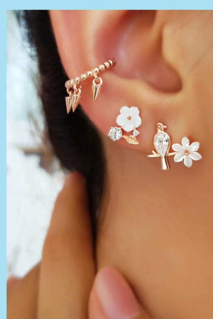 Mini Flower Earrings - arcina jewellery