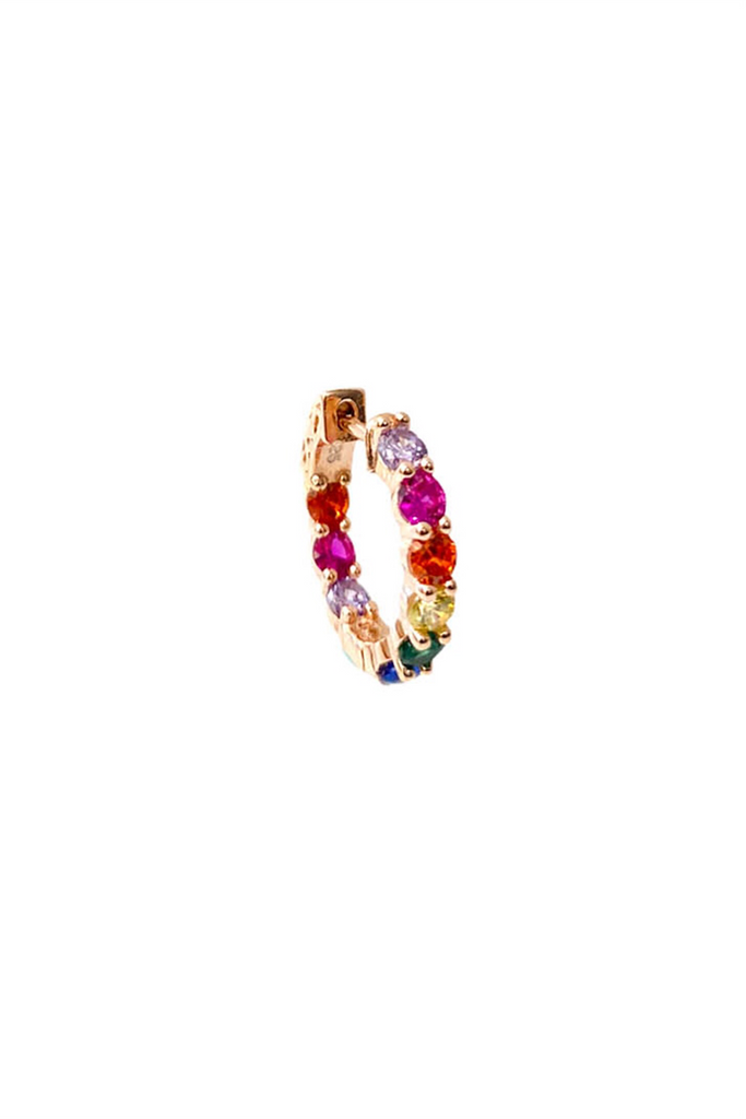 Multicolor Six Stone Earrings - arcina jewellery