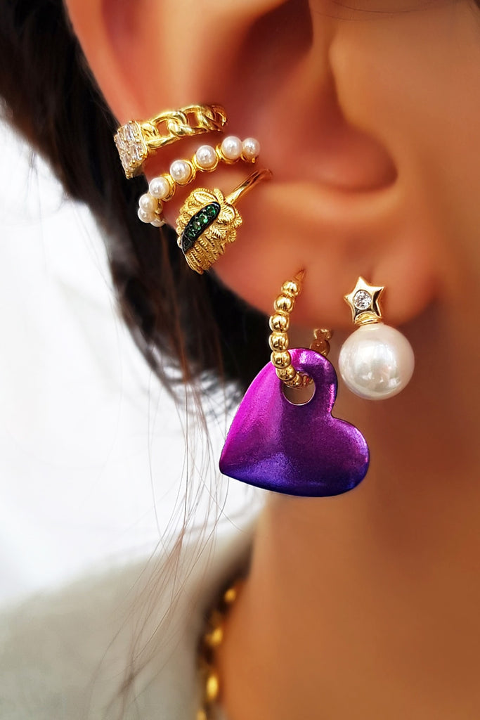 Pearl Ear Cuff - arcina jewellery