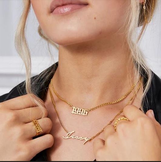 Date Chain Necklace - arcina jewellery