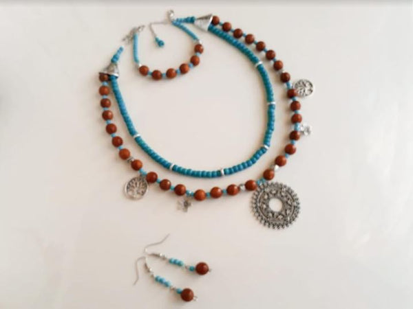 Red Small Beads Set - arcina jewellery