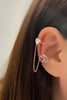 Heart Bear Ear Cuff - arcina jewellery