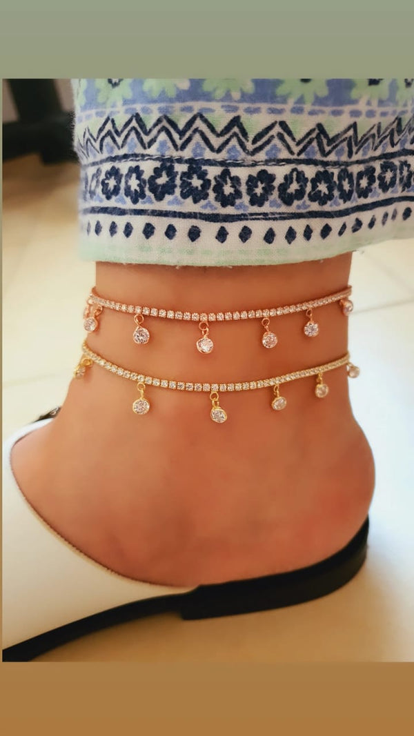 Tennis Anklet - arcina jewellery