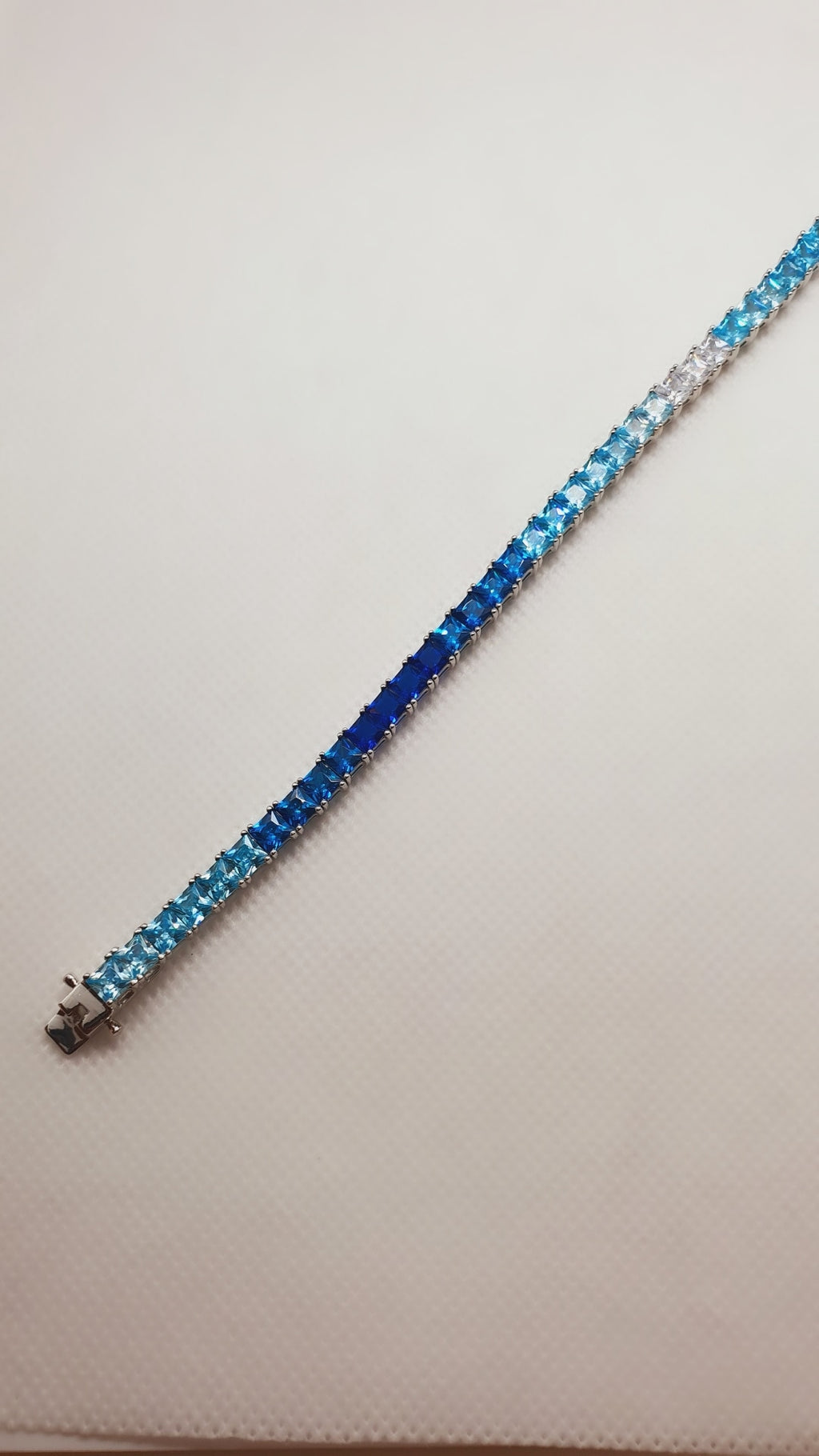 Blue Tennis Bracelet - arcina jewellery