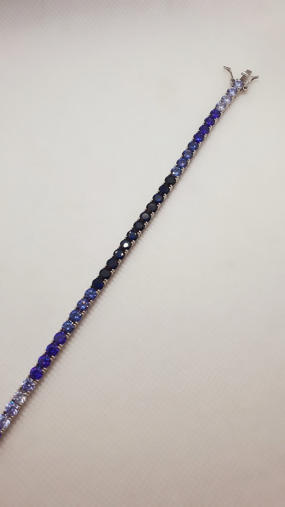 Purple Tennis Bracelet - arcina jewellery