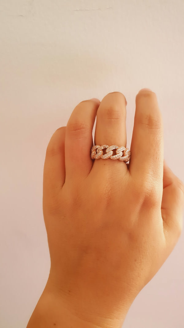 Chain Gourmet Ring - arcina jewellery