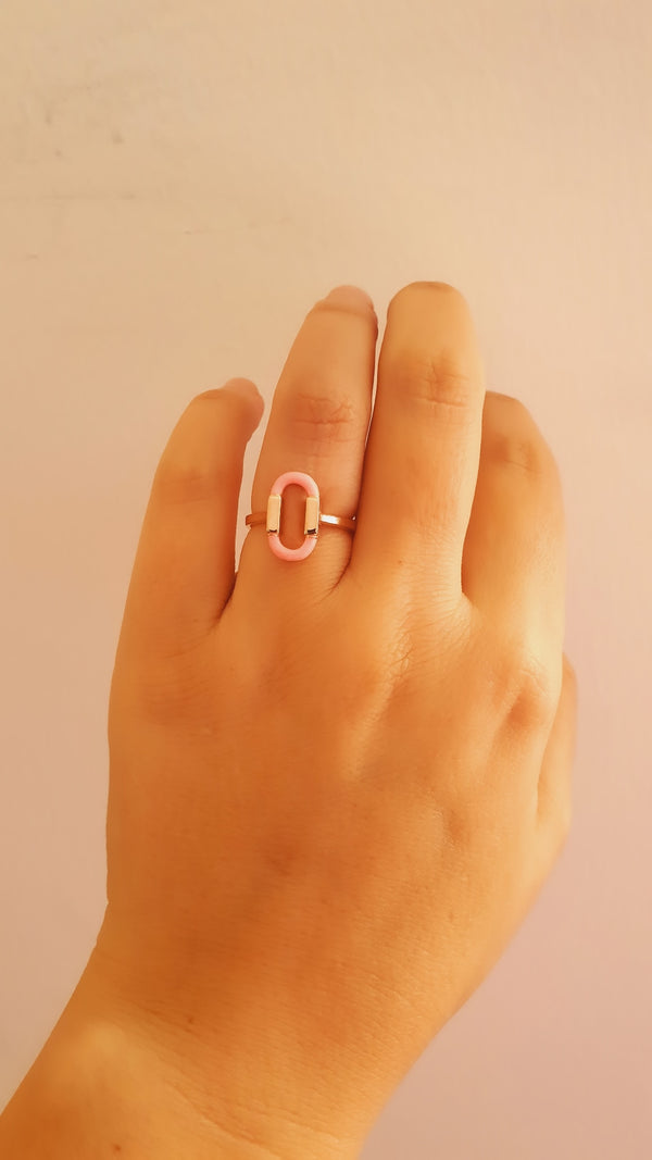 Soft Pink Cinar Ring - arcina jewellery