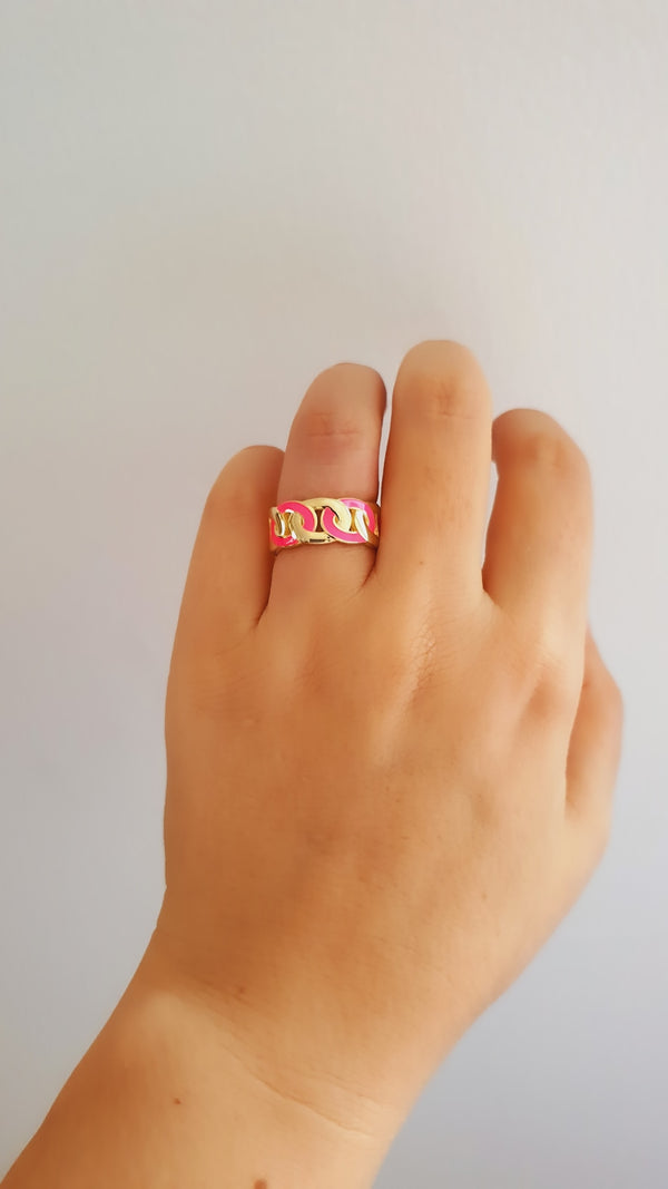 Ss Pink Ring - arcina jewellery