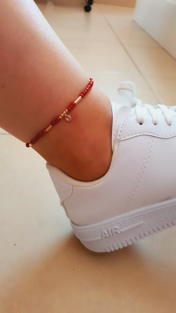 Dorica Drop Anklet - arcina jewellery