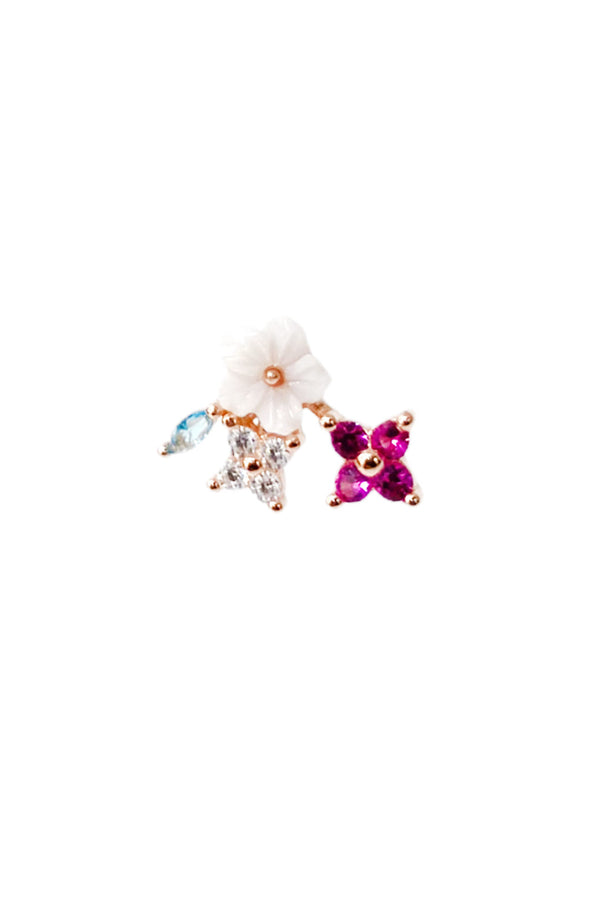 Minimal Flower Stud Earrings - arcina jewellery